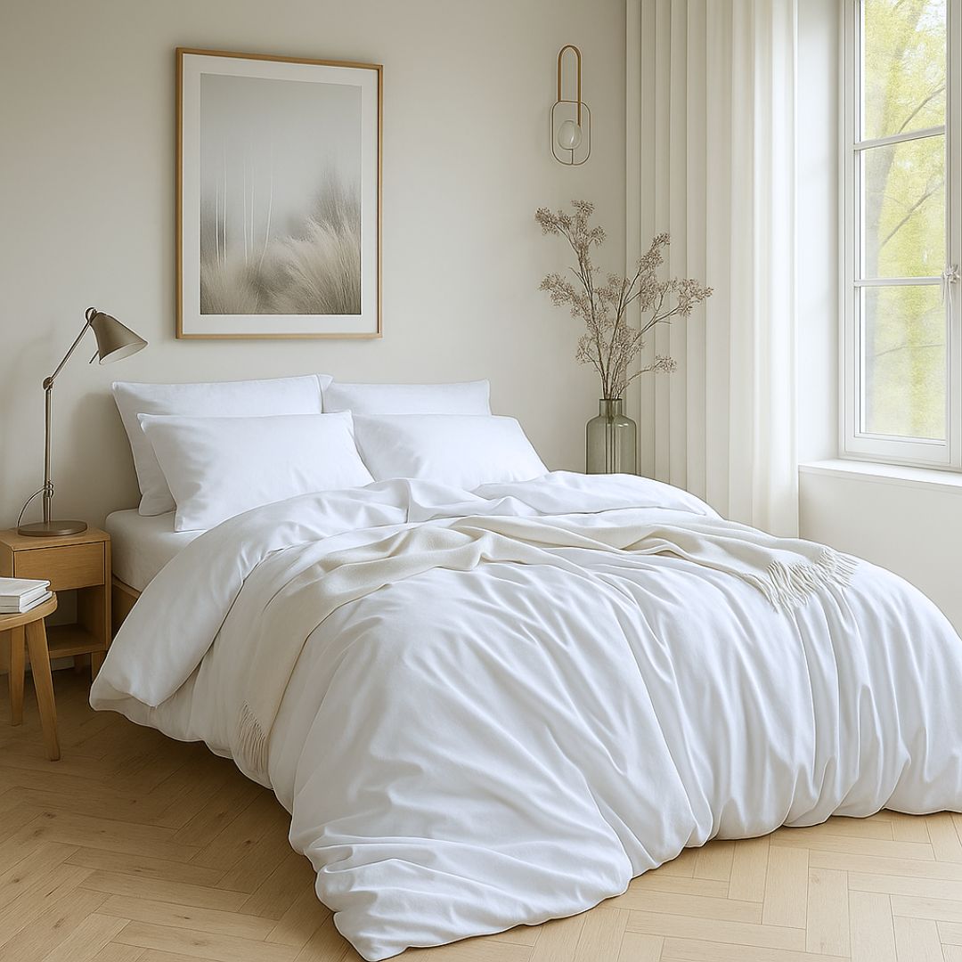 Eucalyptus White Bed Sheet Set | Cozy Heaven Ultra Soft Sheets