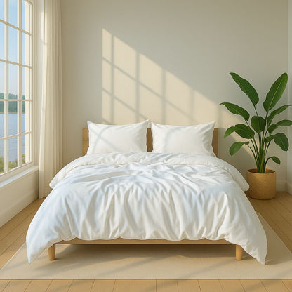 Eucalyptus White Bed Sheet Set | Cozy Heaven Ultra Soft Sheets
